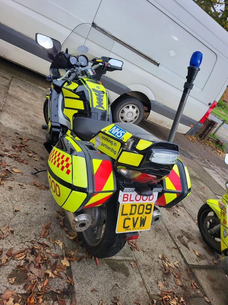 2009 09 YAMAHA FJR1300A FJR 1300 BLOOD EMERGENCY RESPONSE LIVERY LIGHTS ESCORT