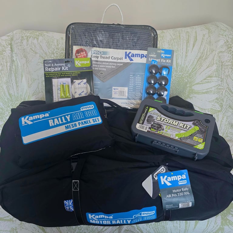 Brand New Kampa Pro Motor Rally AIR Pro 330 XXL + Accessories – SE23