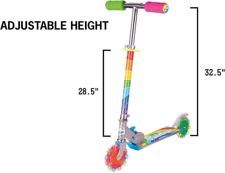 BRAND NEW Rainbow 2-wheel scooter (still in its box)
