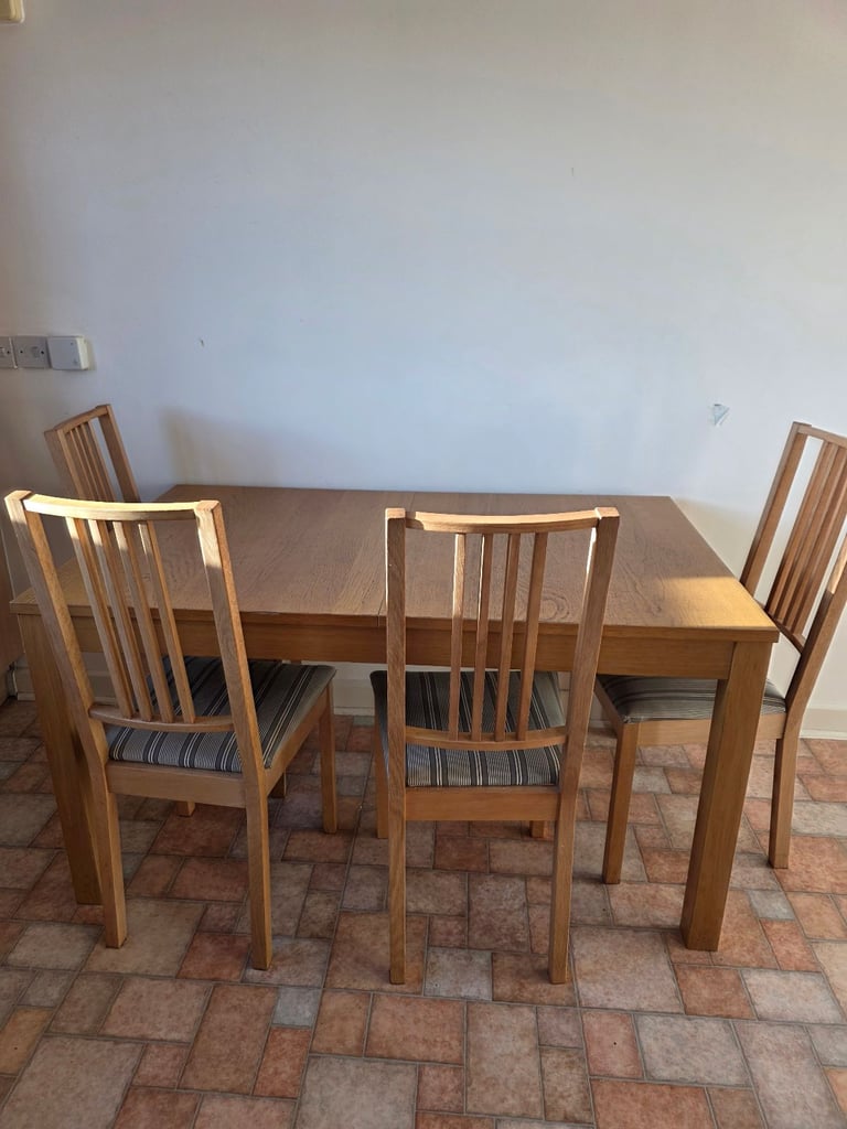 Table and 4 chairs