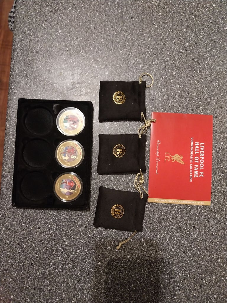 image for Liverpool FC 24ct Gold Layered Commemorative Medals