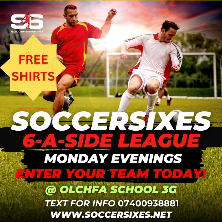 TEAMS WANTED FOR LOCAL 6ASIDE LEAGUE