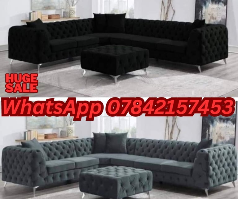 2+3 Seater Sofa Set-L Shape Sofas-U Shape Sofas-Sofas With Cushions