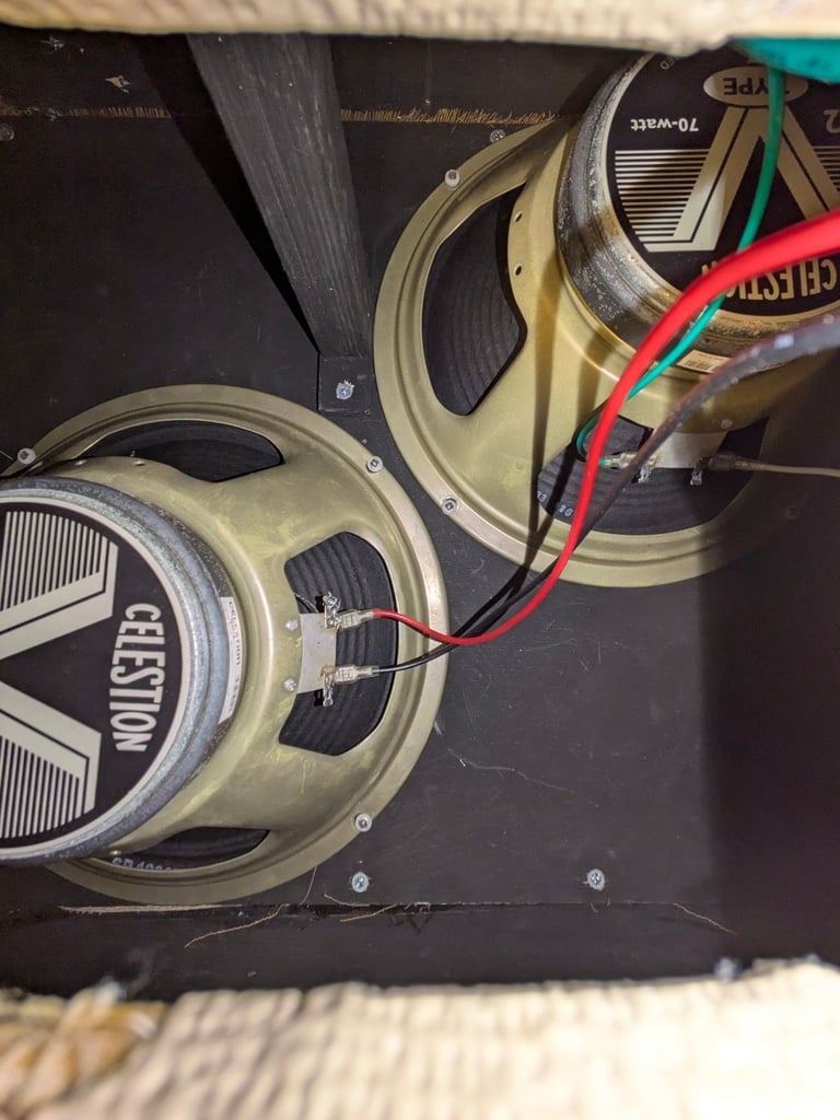 Zilla Guitar Cabinet two Celestion G12 speakers