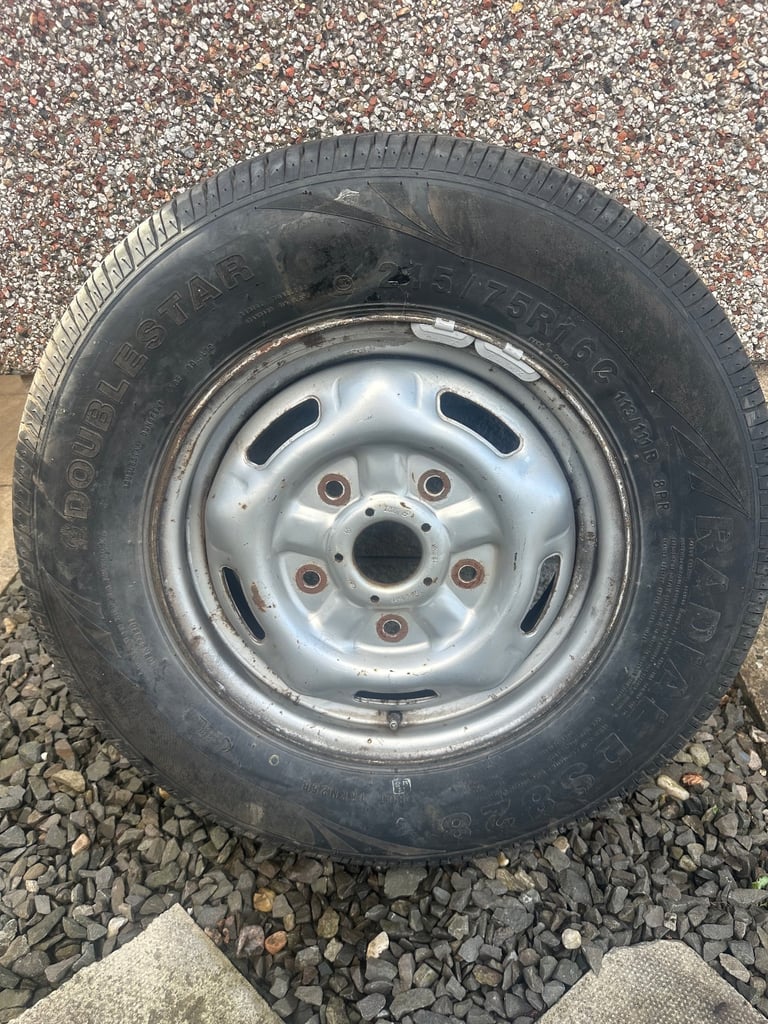 Ford Transit van 215/75/16 steel spare wheel + new tyre 215 75 R 16 C parts 