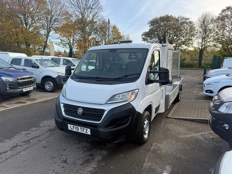 2019 Fiat Ducato 35 MULTIJET II FLAT BED TRANSPORTER MOWER DIGGER NO VAT CHASSIS CAB DIESEL Manual