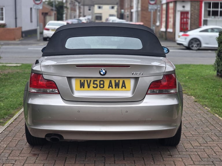 2008 BMW 1 Series 2.0 118i SE Euro 4 2dr CONVERTIBLE Petrol Manual