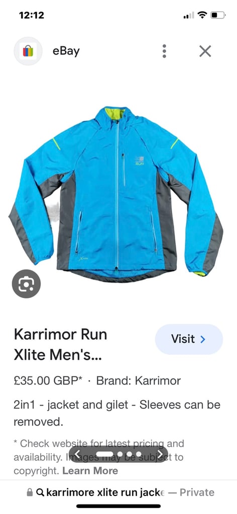 Karrimor run jacket in Abingdon Oxfordshire Gumtree