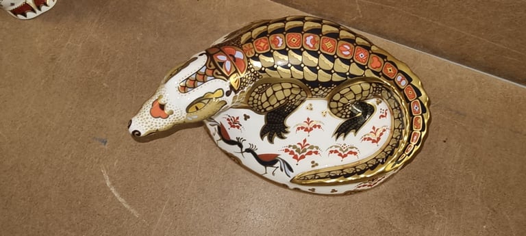 Royal Crown Derby Crocodile Paperweight