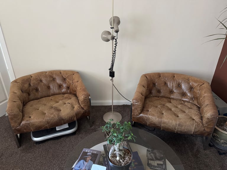 70,s Chesterfield Armchairs 