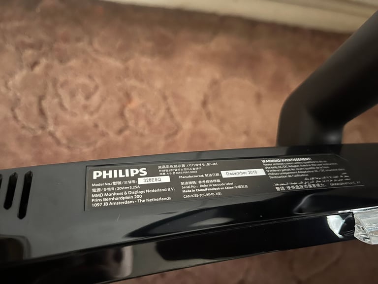 Philips 328E8QJAB5/00 31.5" Widescreen VA W-LED Black Glossy Multimedia Curved Monitor