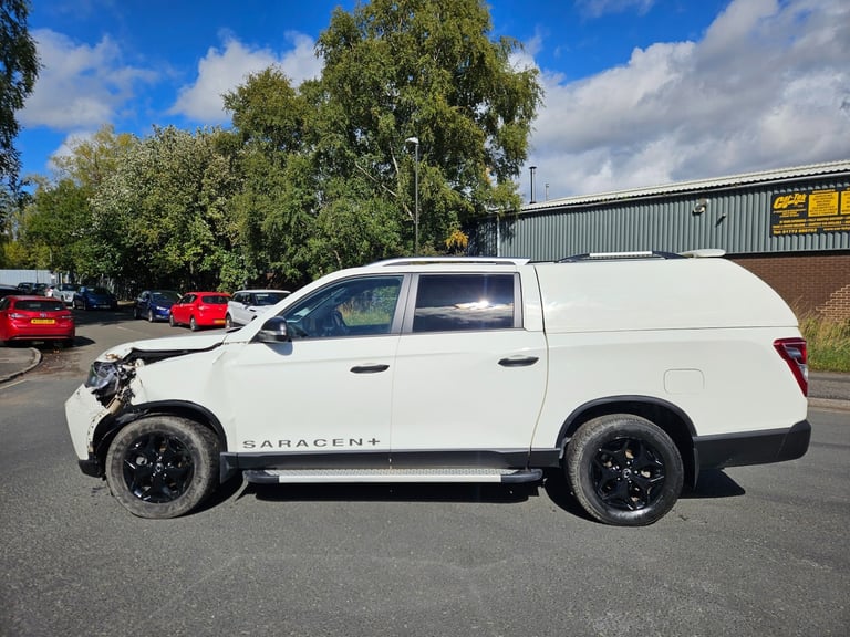 2024 24 KGM MUSSO 2.2 Double Cab Pick Up LWB Saracen Plus Auto Damaged Salvage