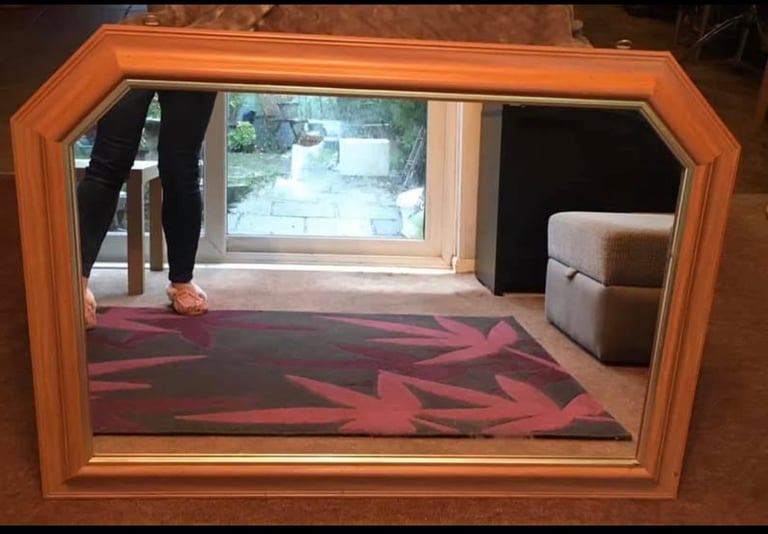 Large heavy mirror 42” across, depth 30”