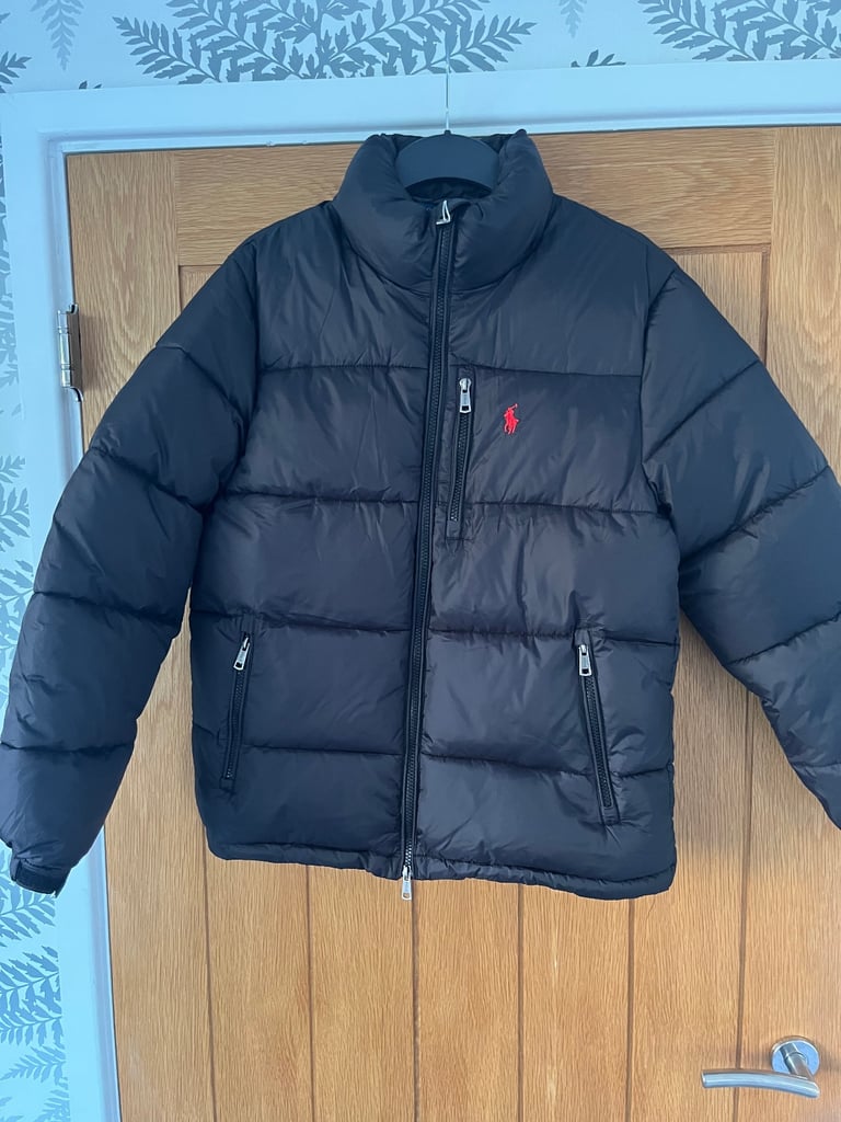 image for Ralph Lauren Winter Jacket Black Medium Puffer Coat