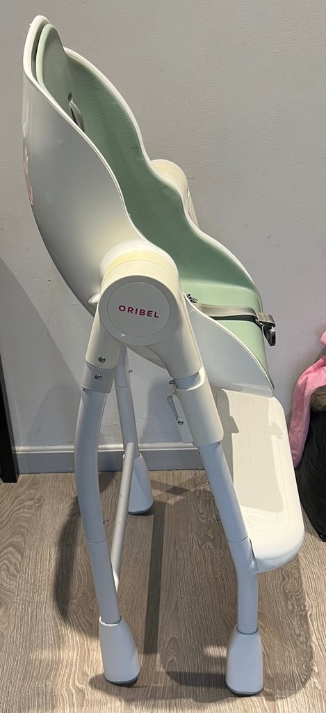 Oribel Folding Reclining Highchair Pistachio Green