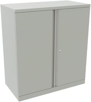 Steel storage cupboards - Medium height - 2 shelves - Lockable + key