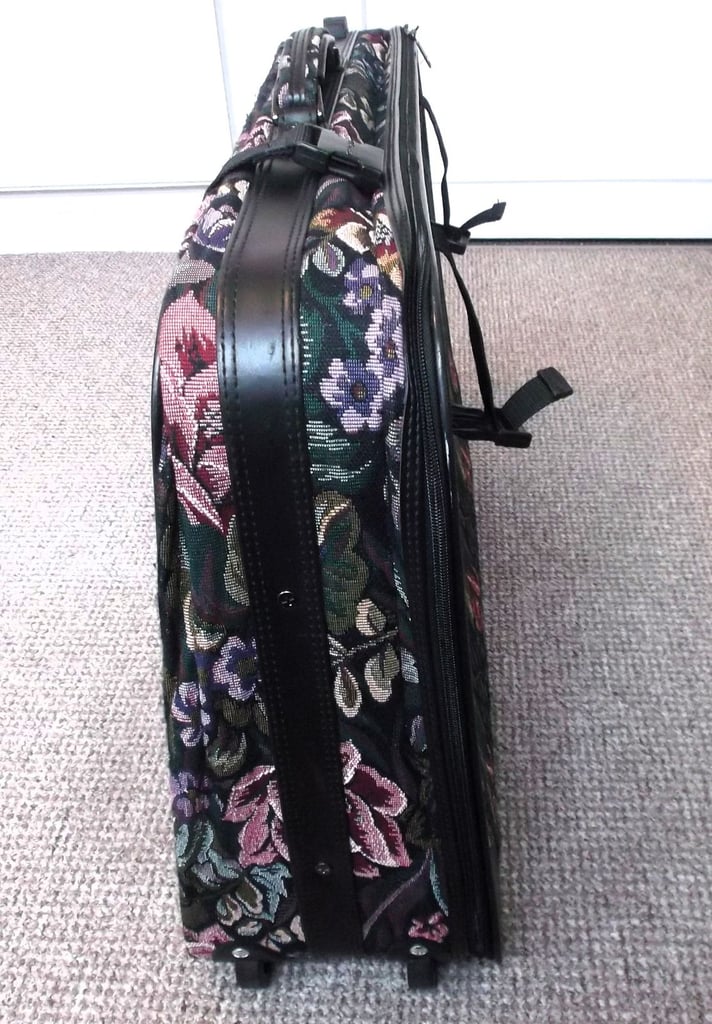 Large Jane Shilton Vintage Tapestry Suitcase with Matching Holdall