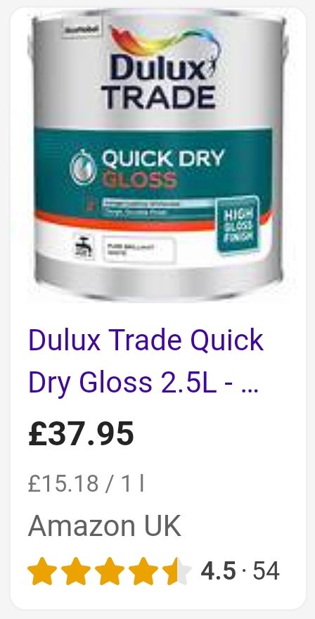 NEW PAINT, NEW DUST SHEETS AND USED... 