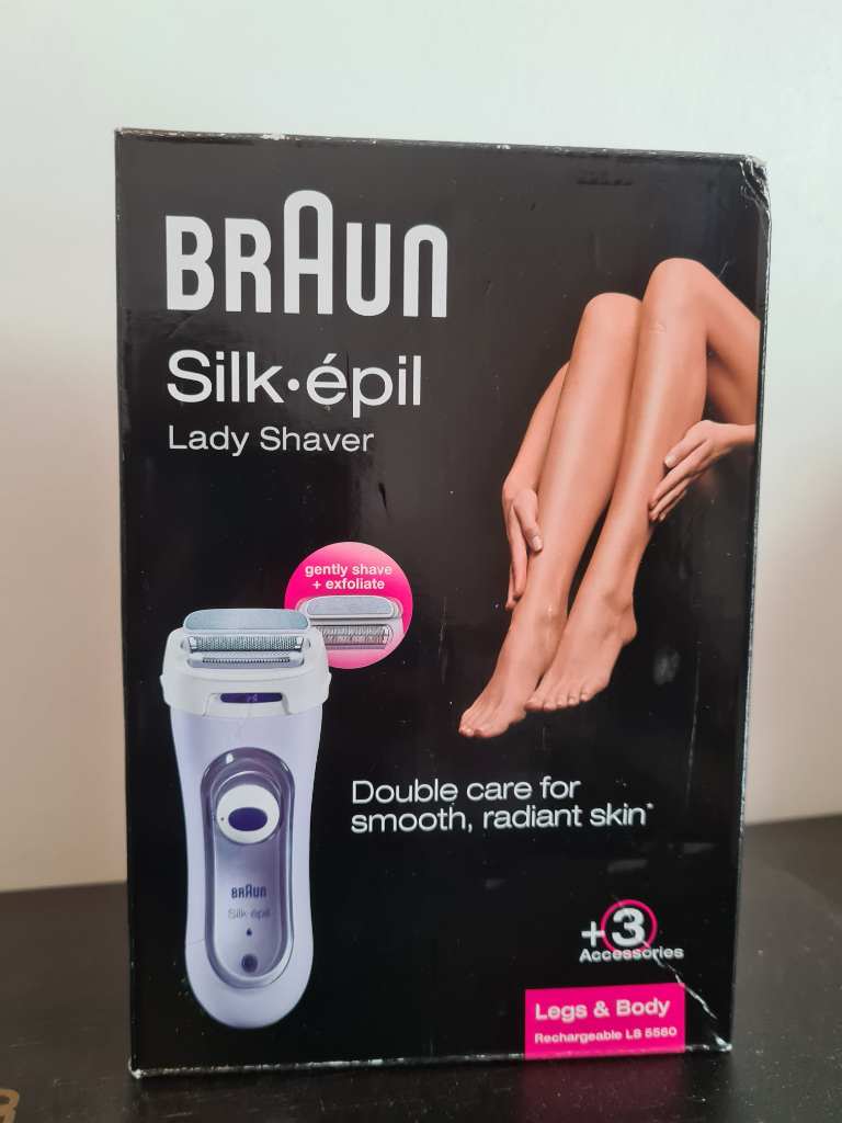 Braun Silk-épil Electric Lady's Shaver LS 5560, with 3 attachments, Purple  | in London | Gumtree