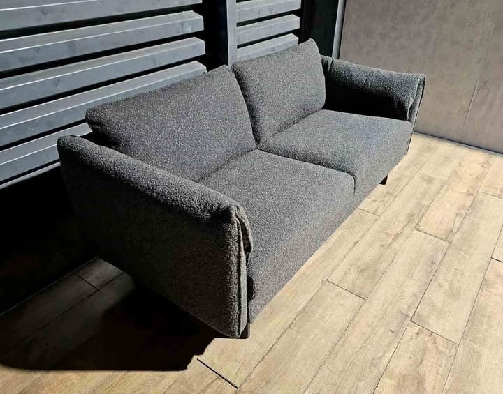 Unused Boucle 3 Seater Sofa - Grey.