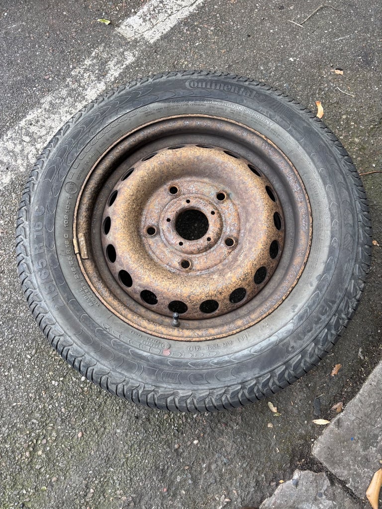 Ford transit custom 16” steel spare wheels & tyre