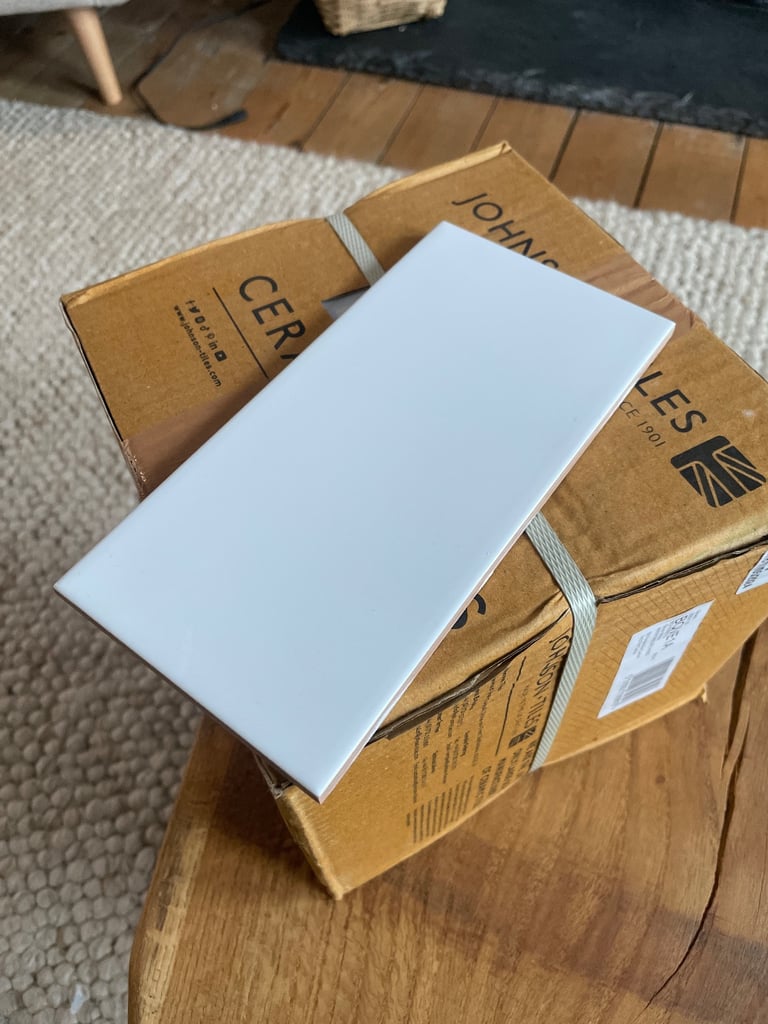 White ceramic tiles