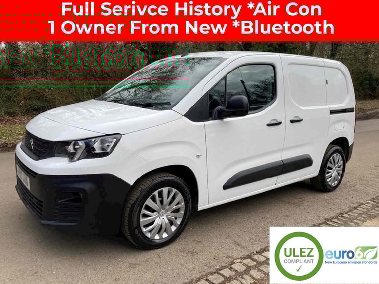 2021 Peugeot Partner 1.5BlueHDi 100 Professional Panel Van In White- ULEZ EURO 6 PANEL VAN Diesel...