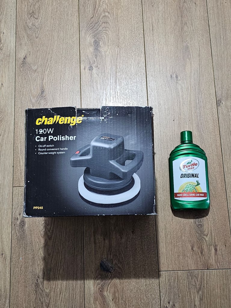 Challenge PP245 Car Polisher 120w with Car wax bottle liquid