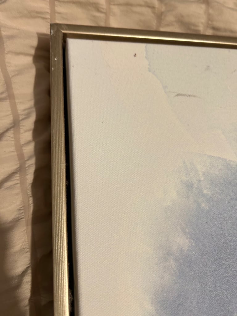 Blue/gold feature canvas