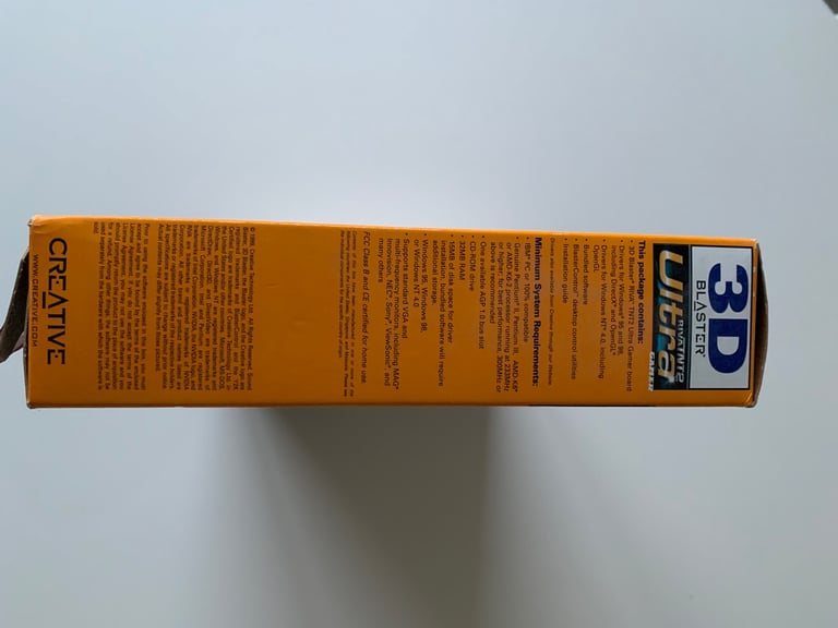 CREATIVE 3D BLASTER 32MB GRAPHICS PROCESSING UNIT BOXED