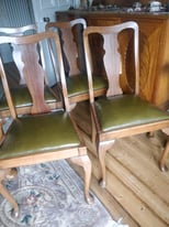 4 mahogany dining room chairs 