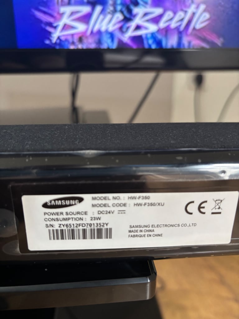 SOLD  - Samsung 46” Smart TV with BluRay Player and matching Samsung Soundbar with Subwoofer.