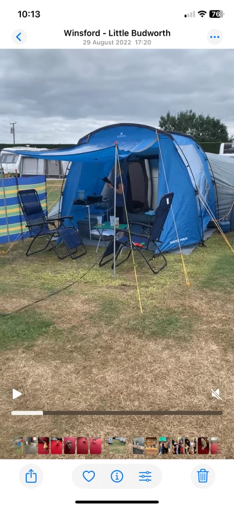 Eurohike 8 person air tent & equipment 