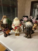 3 Luxurious Santa Clauses - Can Be Bought Individually 