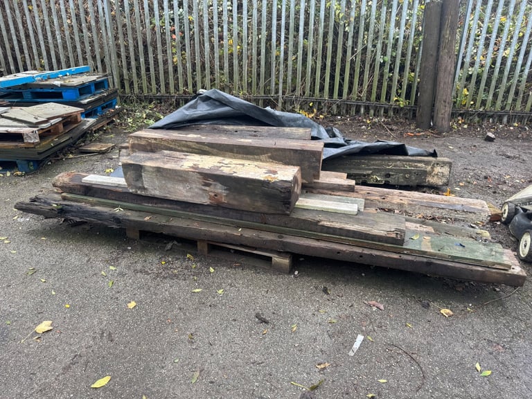 Selection of old oak beams 