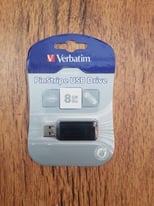 Verbatim USB Pinstripe Memory Stick / Drive 8GB Brand New