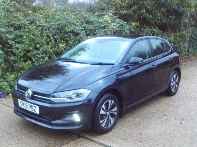 2018 Volkswagen Polo 1.0 TSI SE 5dr Black 62k Miles Years MOT Warranty HATCHBACK Petrol Manual