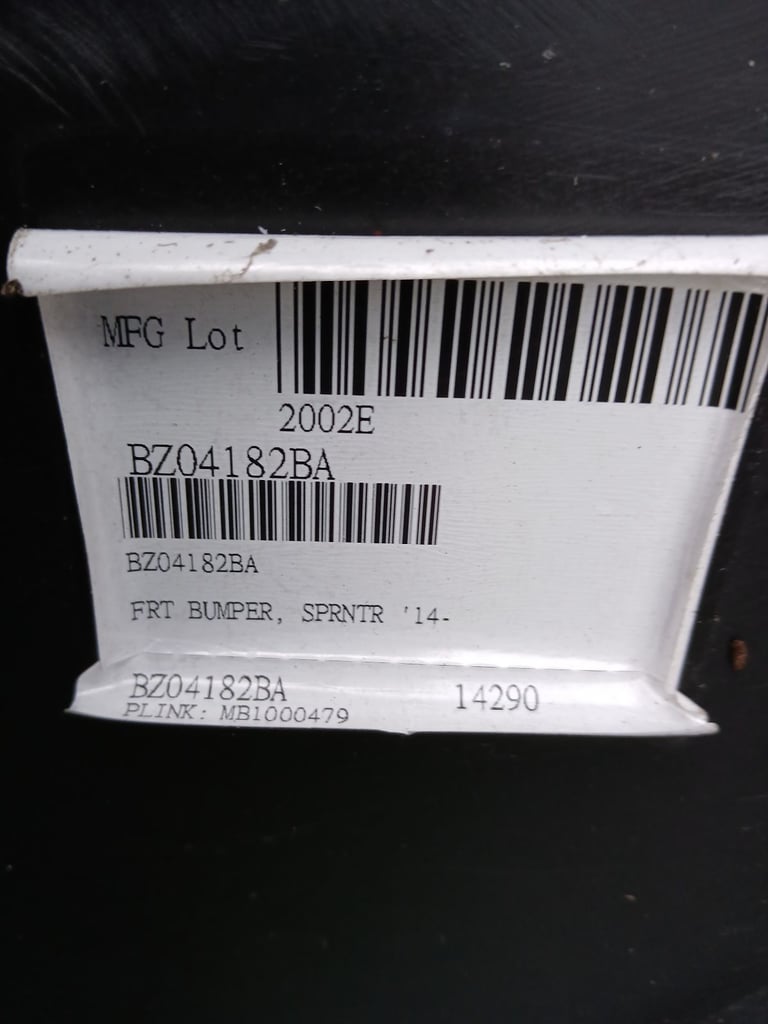 MERCEDES-BENZ SPRINTER 2014 -18 FRONT BUMPER BZ04182BA