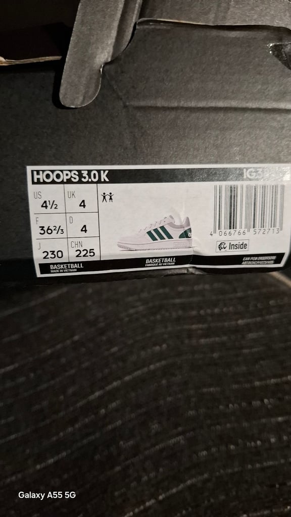 Adidas Hoops 3.0 K  UK size 4 