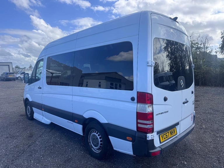 Mercedes Sprinter 314 MWB 13 Seat Minibus. Aircon. Auto. FSH. Reverse Cam. 