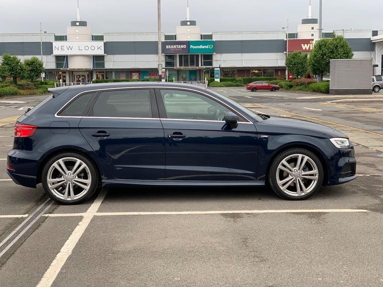 Audi A3, 5 Door, Sportback, S line, with low mileage very well looked after.