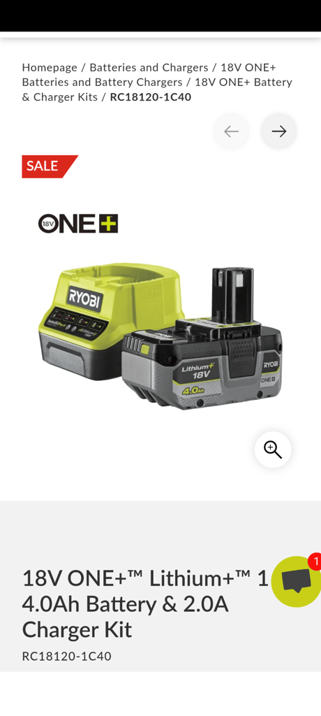 Ryobi cordless weed sprayer and battery pack