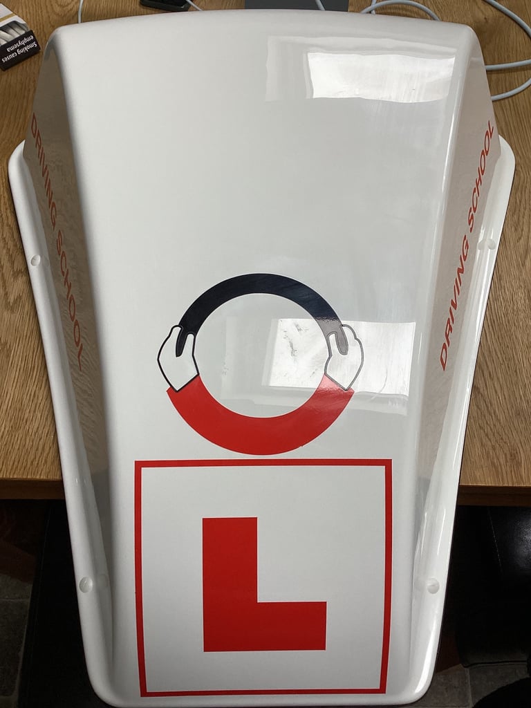 Driving school roof box DDS sign new 