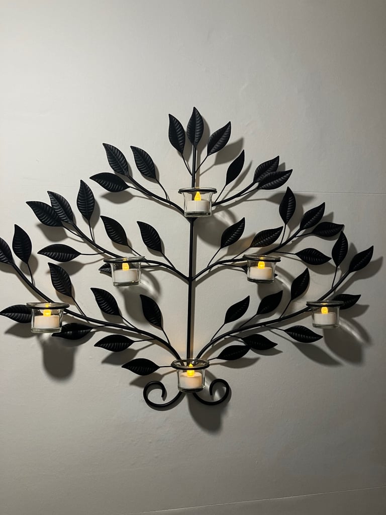 image for Tea light holder and wall art.