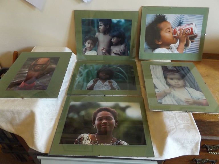 Six Clip Framed Colour Photographs, depicting Ecuadorian Children