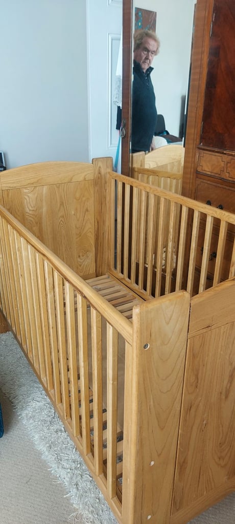 Solid Oak Cot