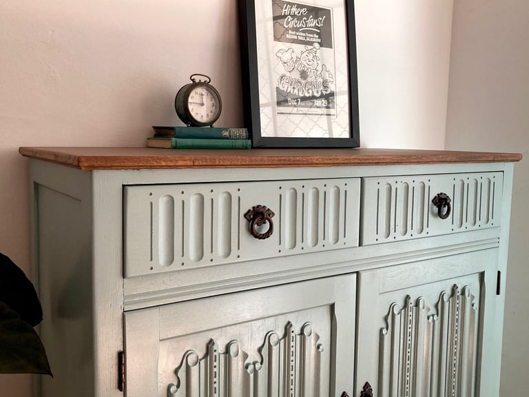 Lovely Hand Painted Refurbished Cabinet Cupboard Sideboard Delivery Available  