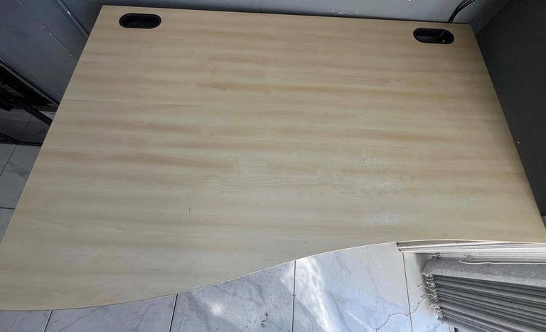 Wooden computer desk