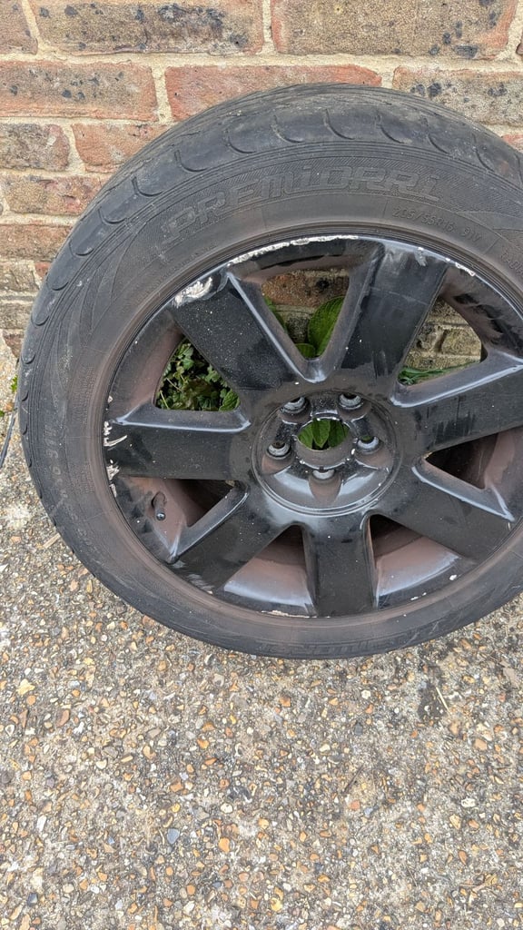 4 x 16" Alloy wheels with tyres from a VW Polo 5x100 stud fitment