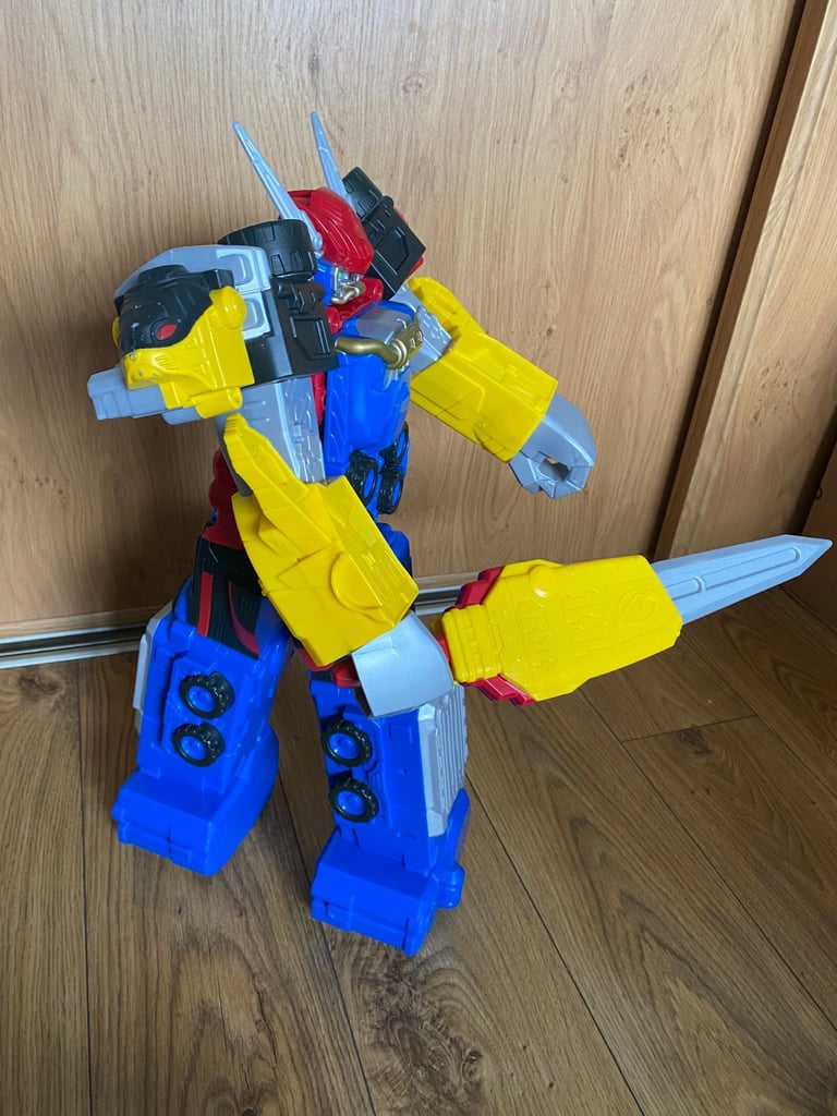 LARGE 20" POWER RANGERS BEAST MORPHERS BEAST-X MEGAZORD ACTION FIGURE WITH SWORD HASBRO 2019